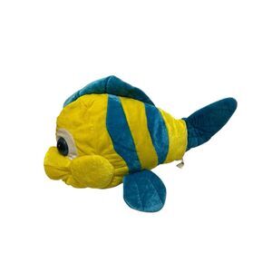 Impact Merchandise Flounder Fish Plush Yellow Blue 14" Stuffed Animal Toy